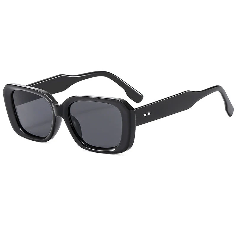 Dame stor firkantet solbrille med robust ramme og UV-beskyttelse Luvikno