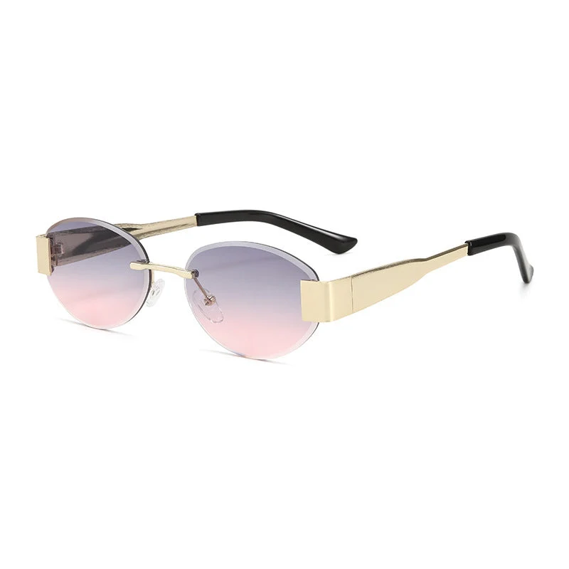 Dame glamorøs solbrille med klar, elegant ramme og beskyttende UV-filter Luvikno