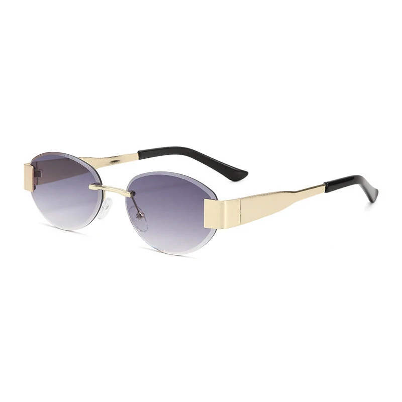 Dame glamorøs solbrille med klar, elegant ramme og beskyttende UV-filter Luvikno