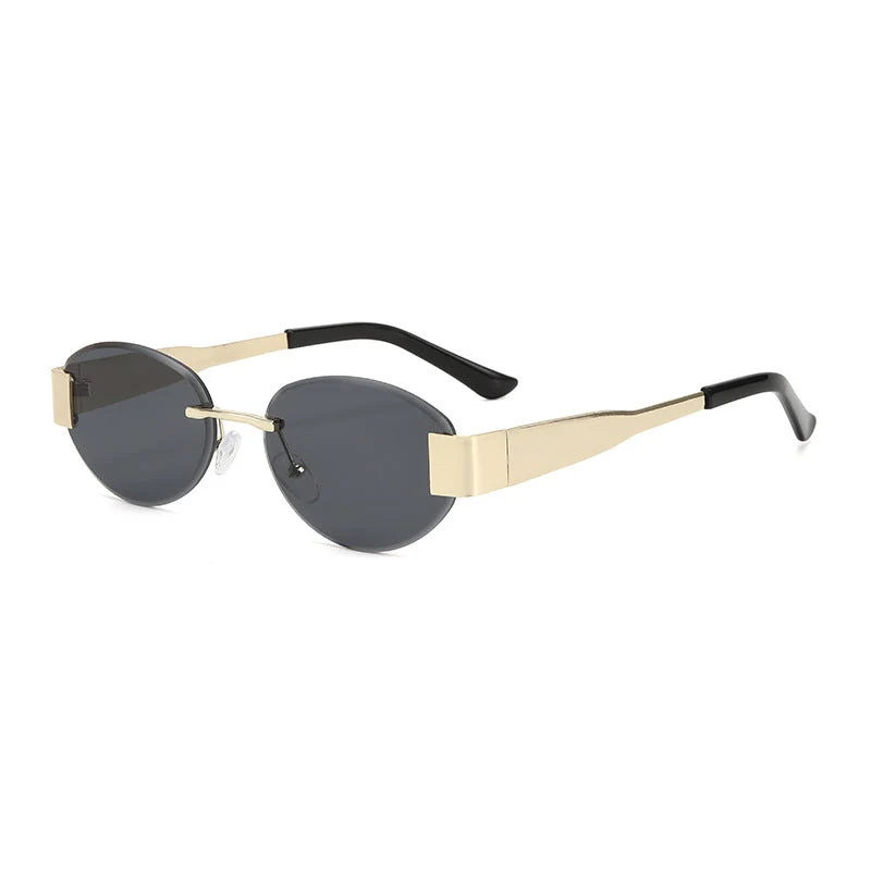 Dame glamorøs solbrille med klar, elegant ramme og beskyttende UV-filter Luvikno