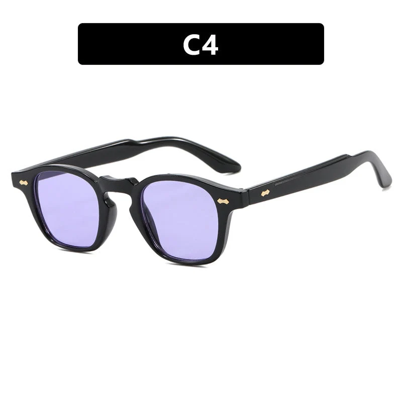 Dame geometrisk solbrille med beskyttende UV-filter og moderne design Luvikno