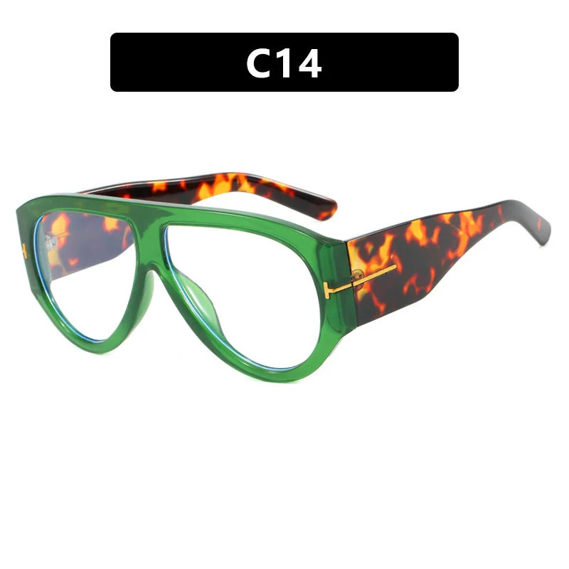 Dame Geometrisk Solbrille med moderne ramme og polariserte glass Luvikno
