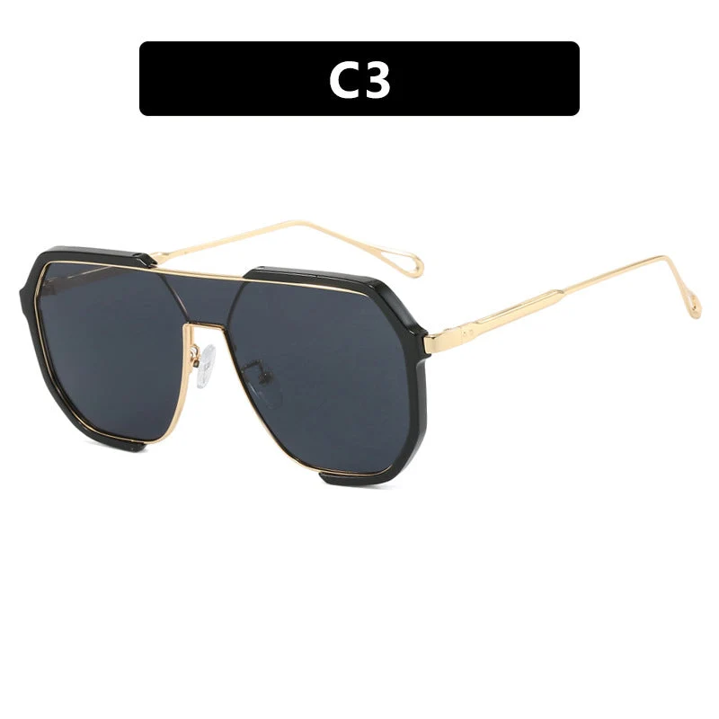 Dame geometrisk solbrille med spesiell ramme og UV-beskyttelse Luvikno