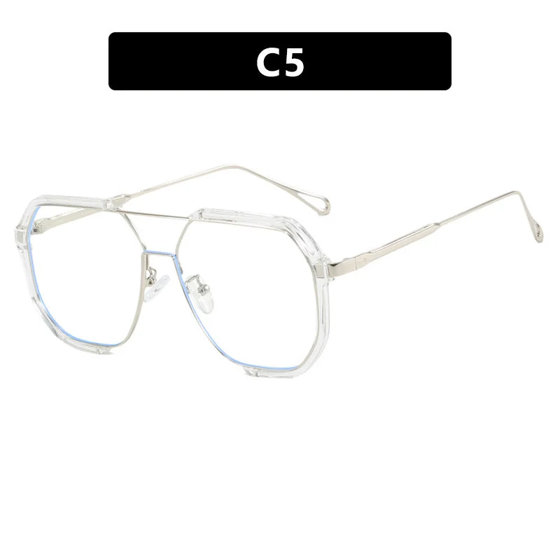 Dame geometrisk solbrille med spesiell ramme og UV-beskyttelse Luvikno