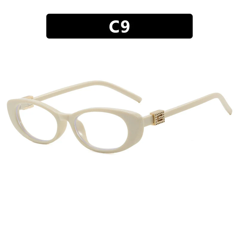 Dame elegant Cat-Eye solbriller med fine aksenter Luvikno