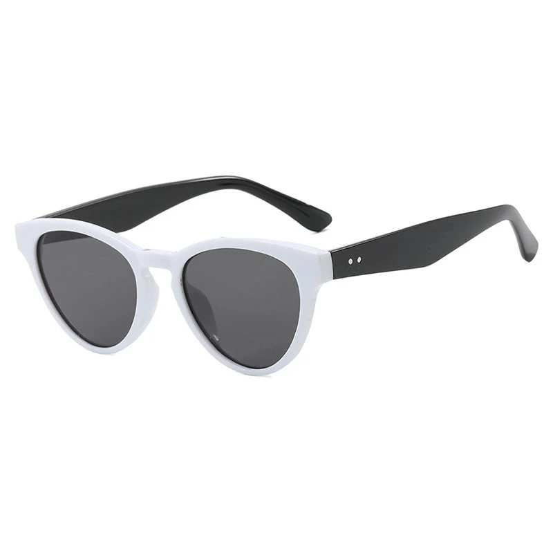 Dame cat-eye solbriller med UV-beskyttelse og moteramme Luvikno