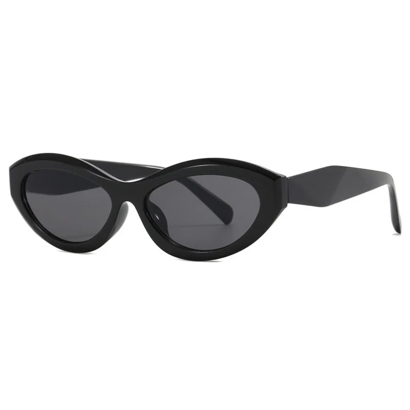 Dame Cat-Eye solbrille med stilig ramme Luvikno