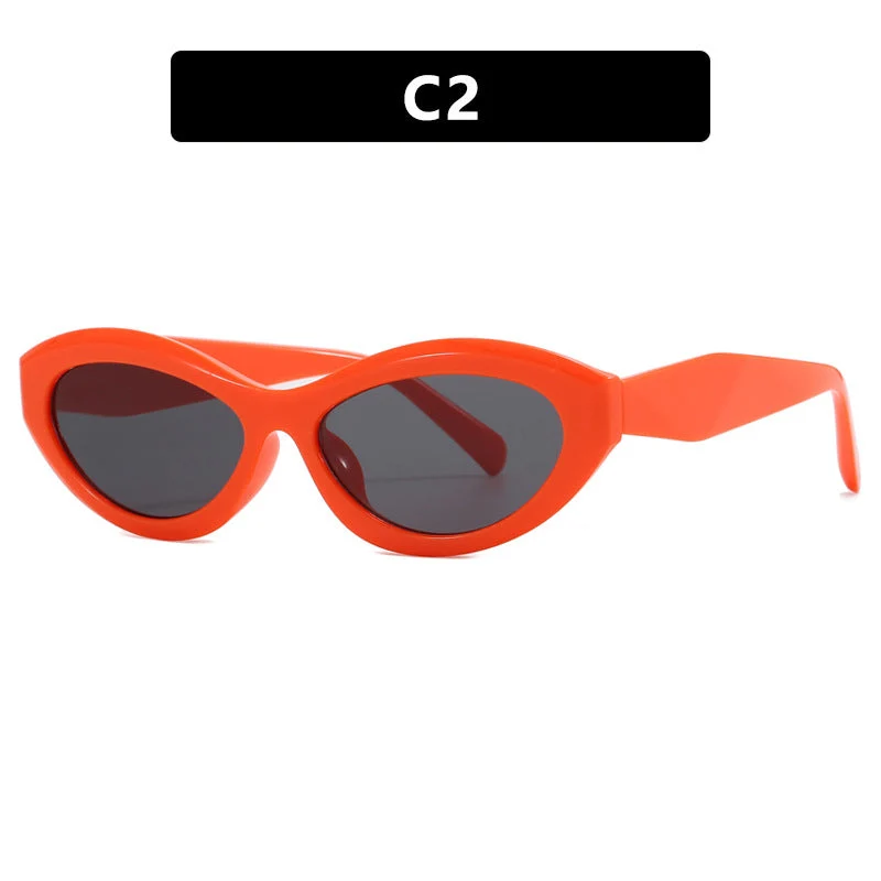 Dame Cat-Eye solbrille med stilig ramme Luvikno