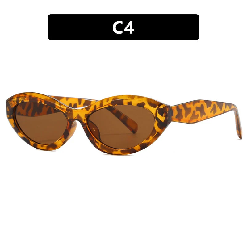 Dame Cat-Eye solbrille med stilig ramme Luvikno