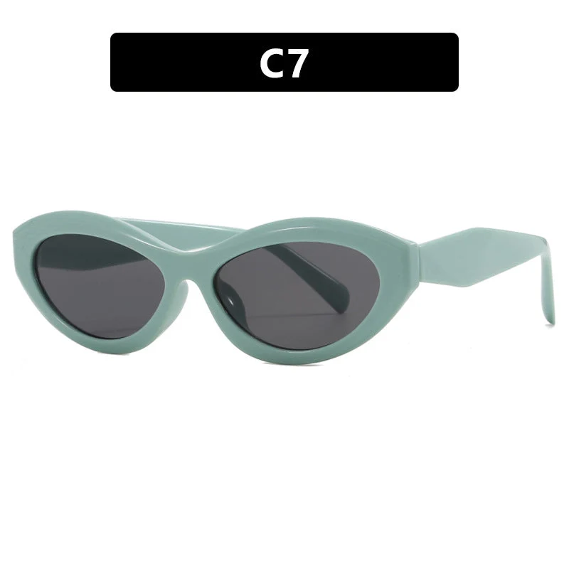 Dame Cat-Eye solbrille med stilig ramme Luvikno