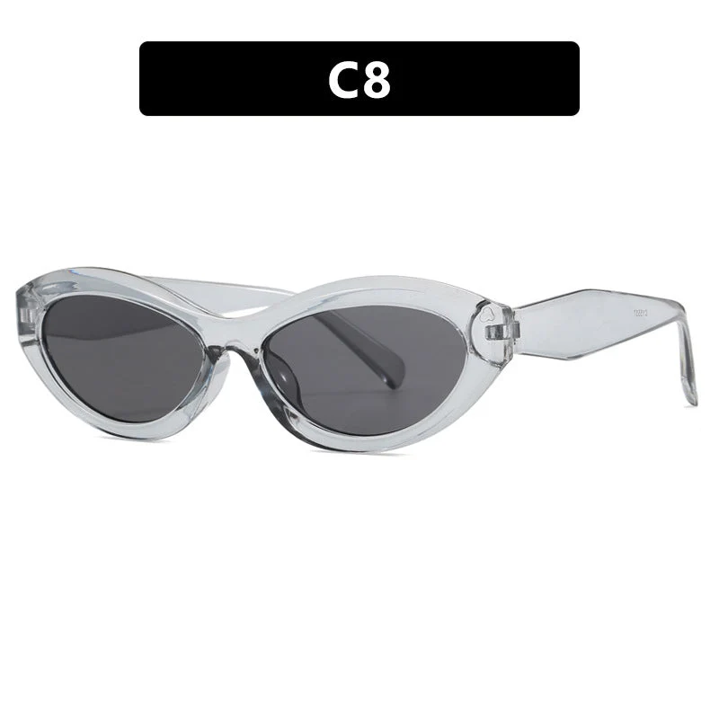 Dame Cat-Eye solbrille med stilig ramme Luvikno