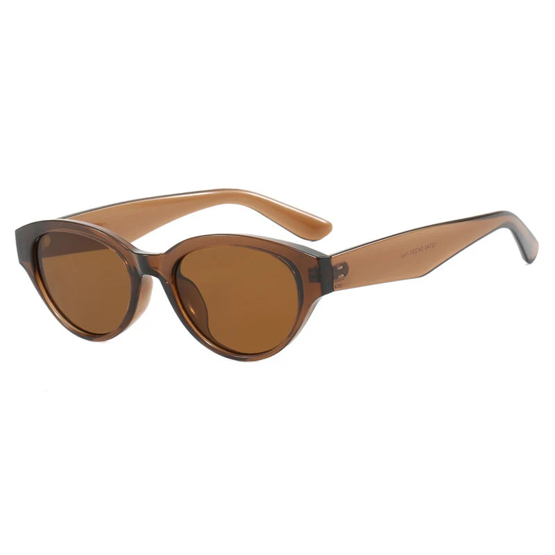 Dame Cat-Eye solbriller med beskyttende UV-filter og elegant ramme Luvikno