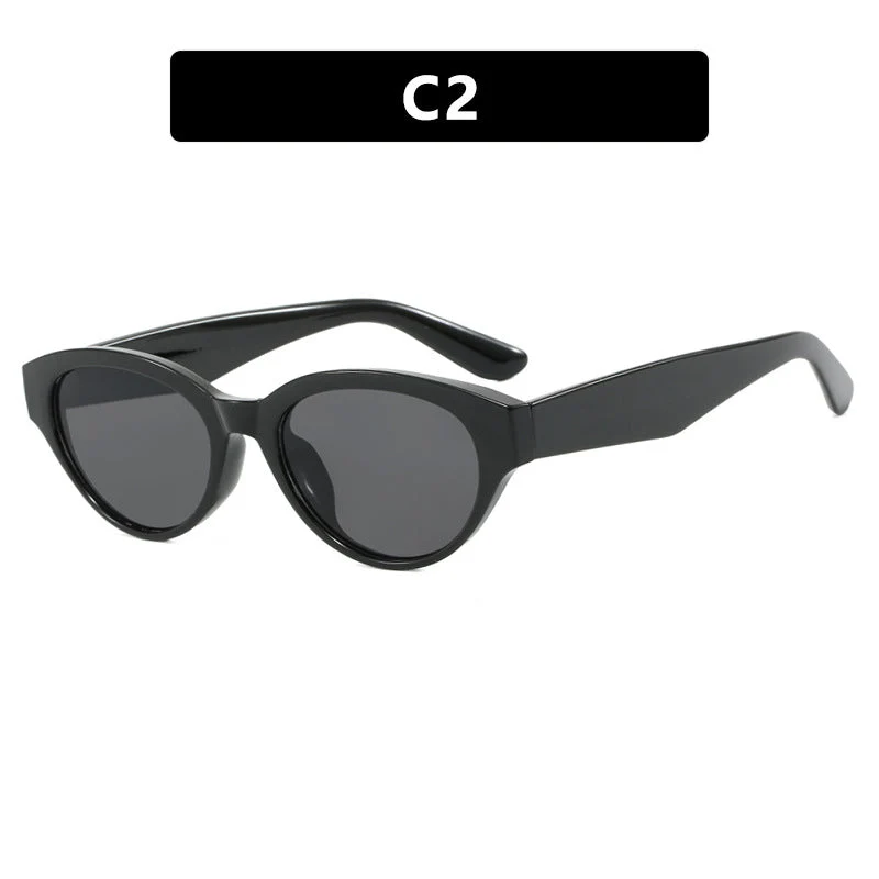 Dame Cat-Eye solbriller med beskyttende UV-filter og elegant ramme Luvikno