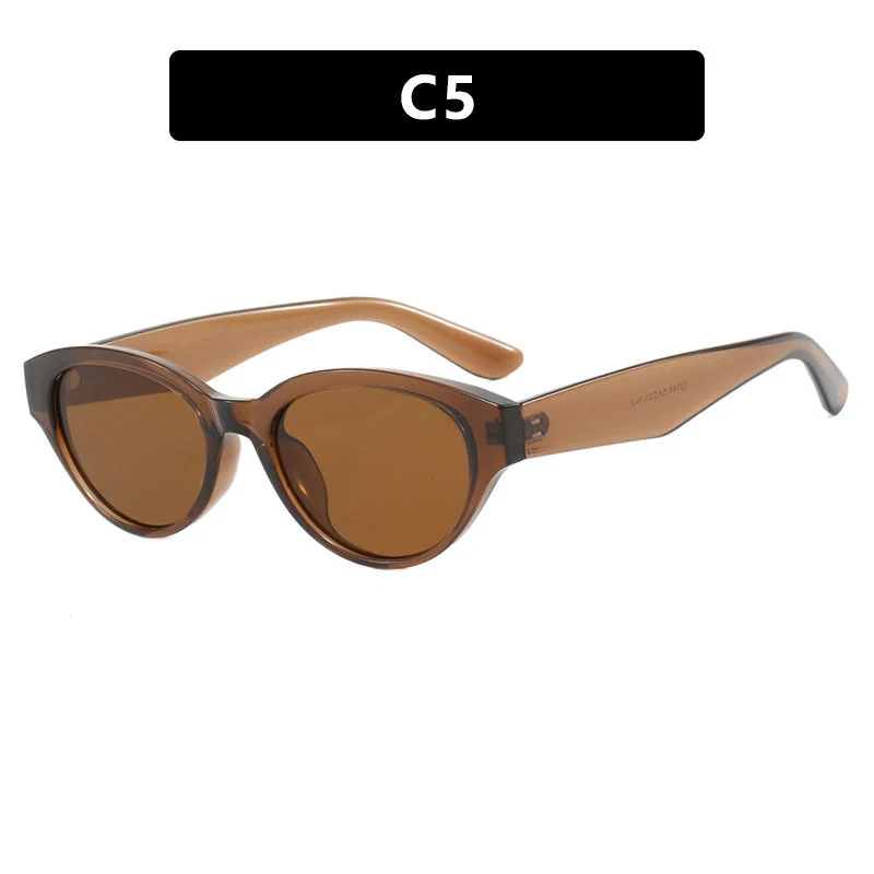 Dame Cat-Eye solbriller med beskyttende UV-filter og elegant ramme Luvikno