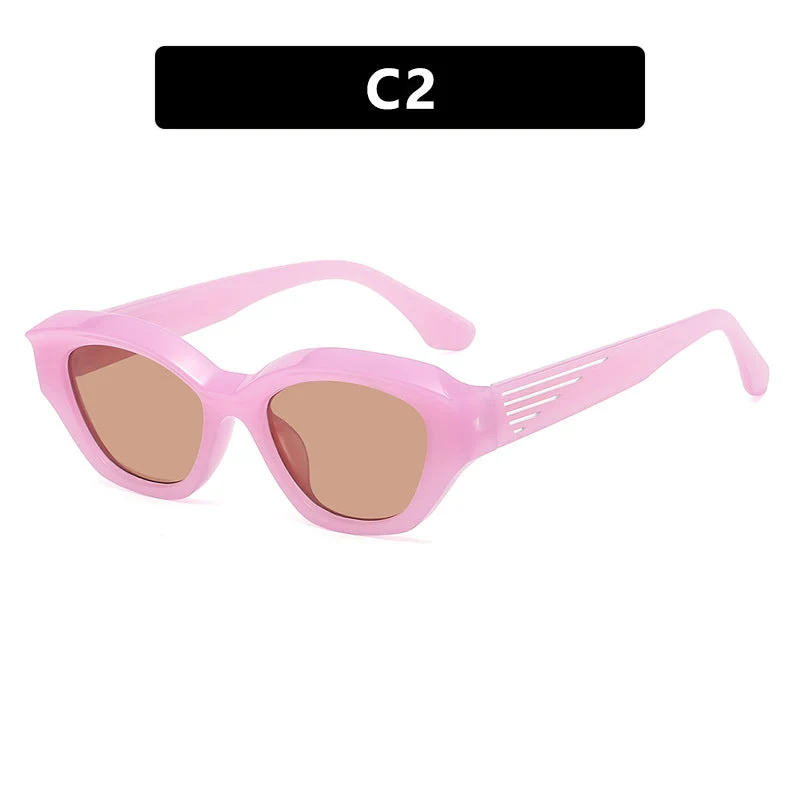 Dame Cat-Eye solbriller med markant ramme og UV-beskyttelse Luvikno