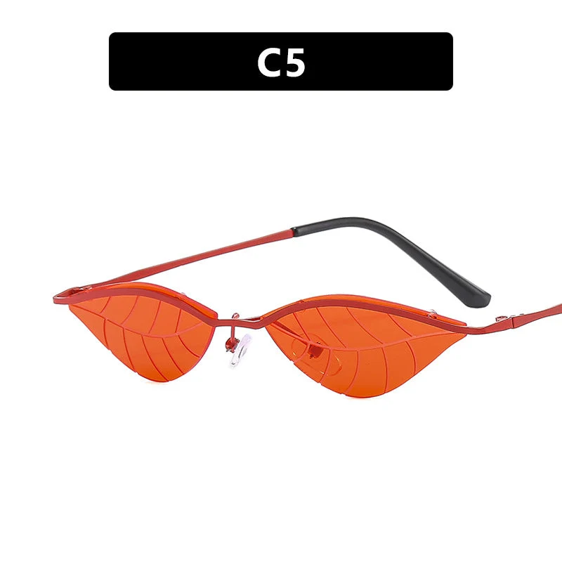 Dame Cat-Eye solbriller med innovativt bladdesign Luvikno