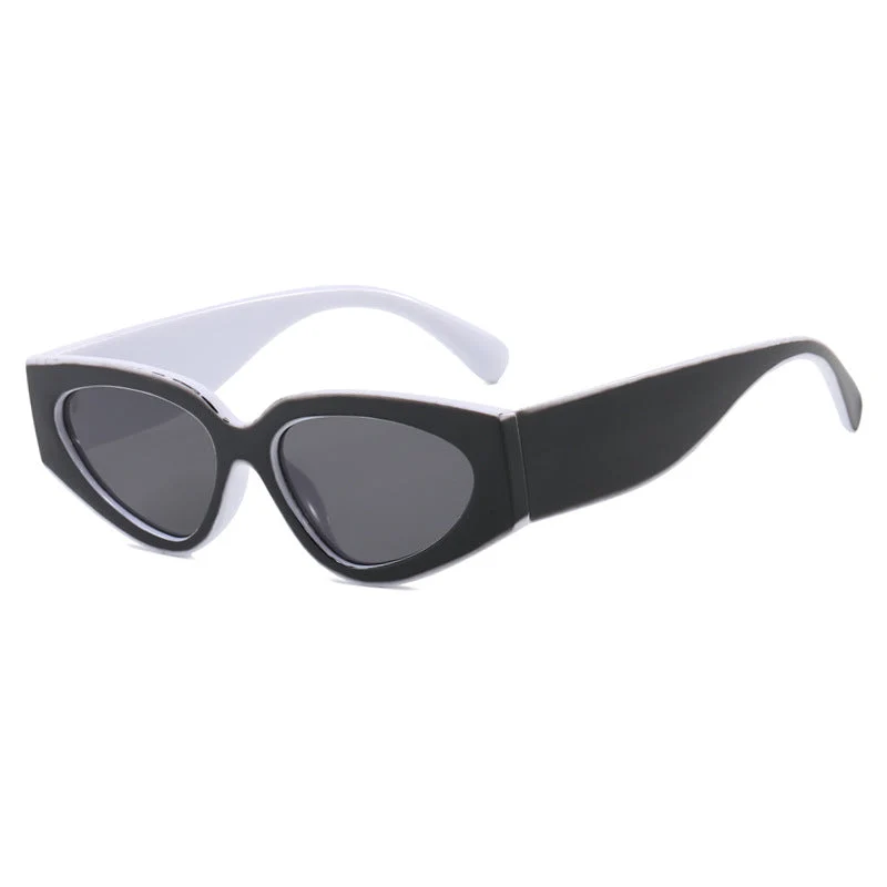 Dame Cat-Eye solbriller med ekstravagant design og beskyttende UV-filter Luvikno