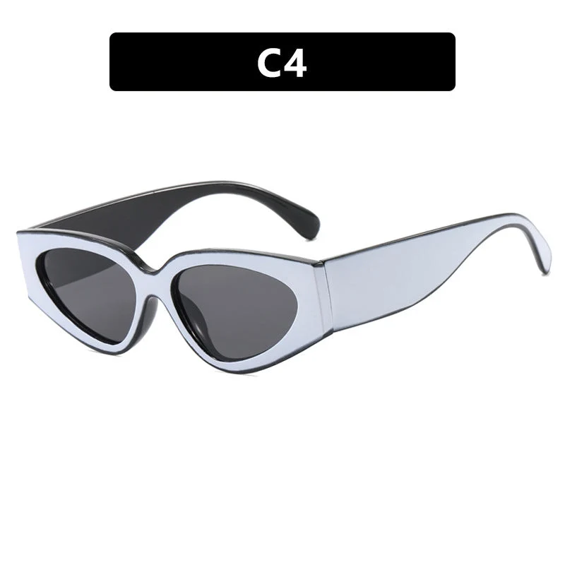 Dame Cat-Eye solbriller med ekstravagant design og beskyttende UV-filter Luvikno