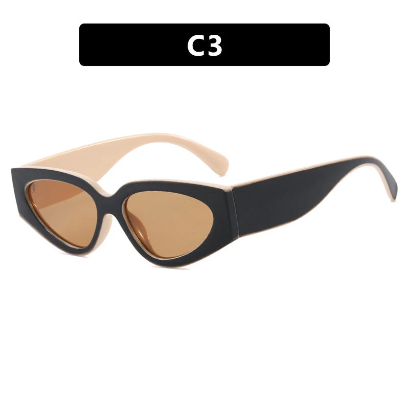 Dame Cat-Eye solbriller med ekstravagant design og beskyttende UV-filter Luvikno