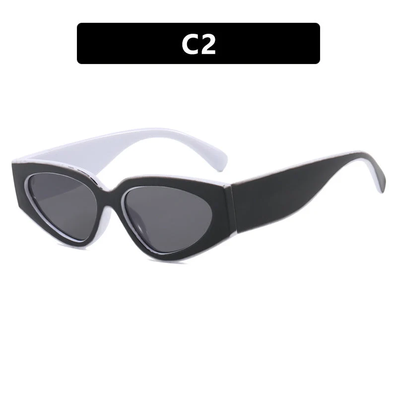 Dame Cat-Eye solbriller med ekstravagant design og beskyttende UV-filter Luvikno