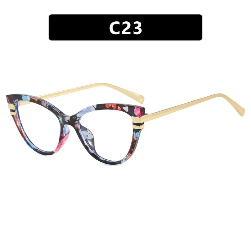 Damer Cat-Eye solbrille med elegante metallakenter Luvikno