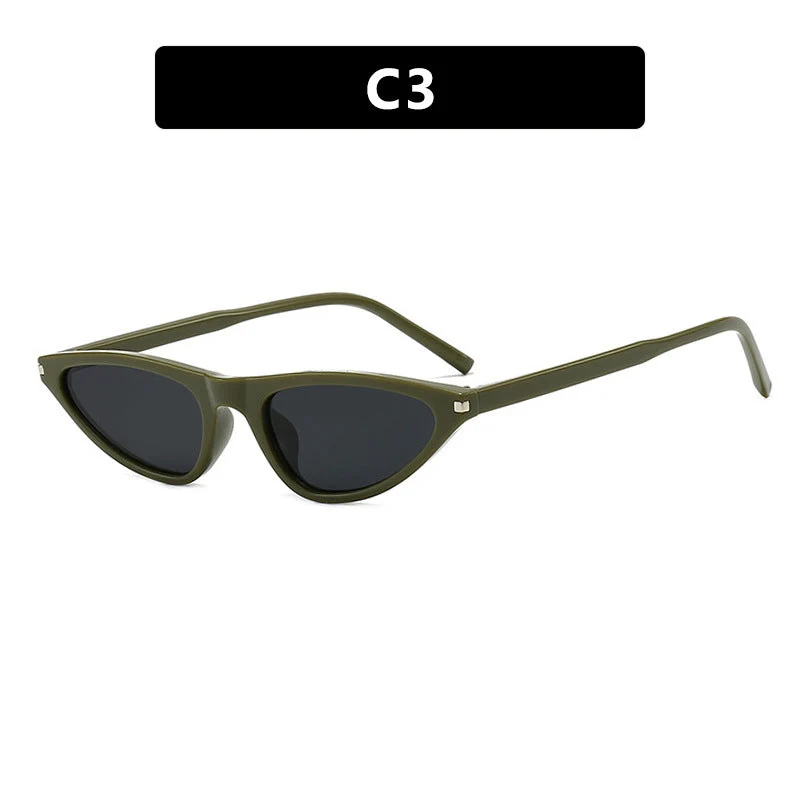 Dame Cat-Eye solbriller med elegant plastikkramme og UV-beskyttelse Luvikno