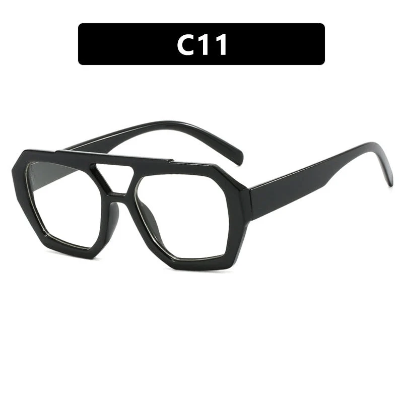Dame geometrisk solbrille laget av robust plast med polarisert glass Luvikno