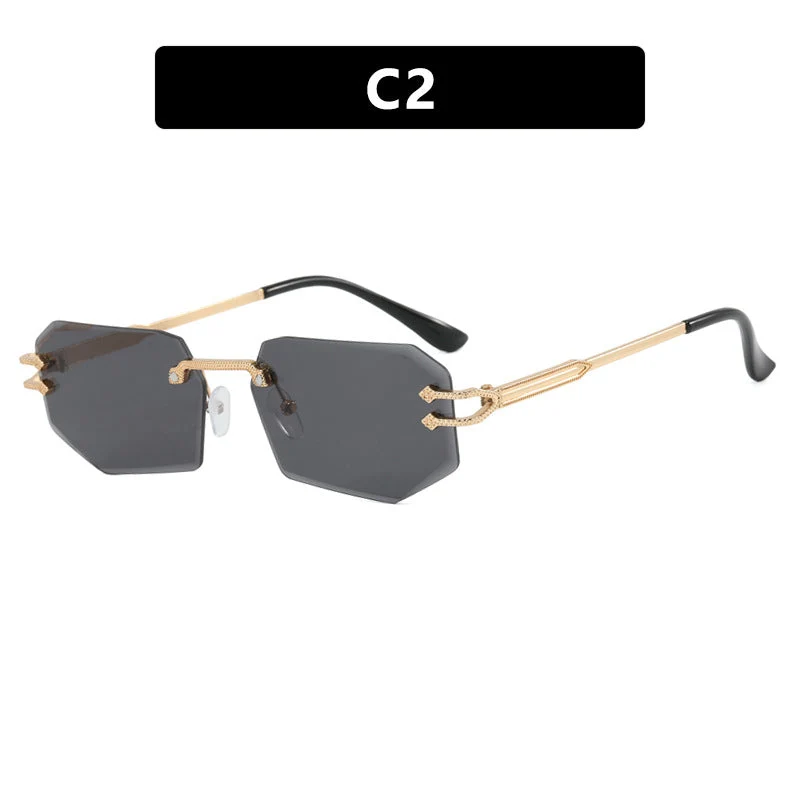Damer geometrisk mote-solbrille Luvikno