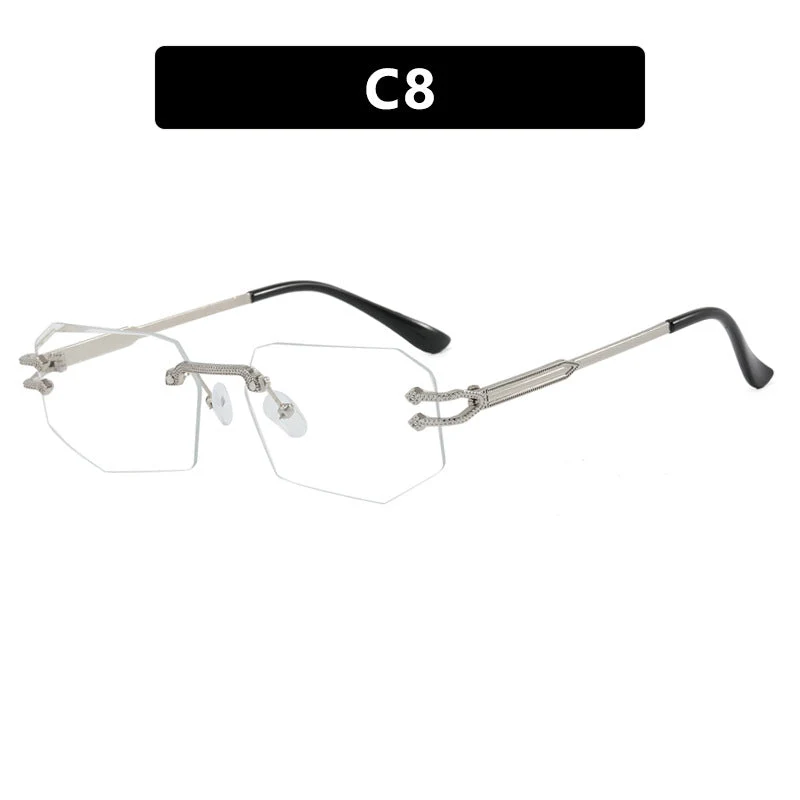 Damer geometrisk mote-solbrille Luvikno