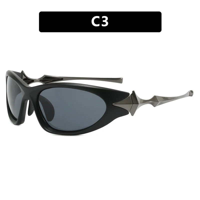 Dame futuristisk sports solbrille med ergonomisk design Luvikno