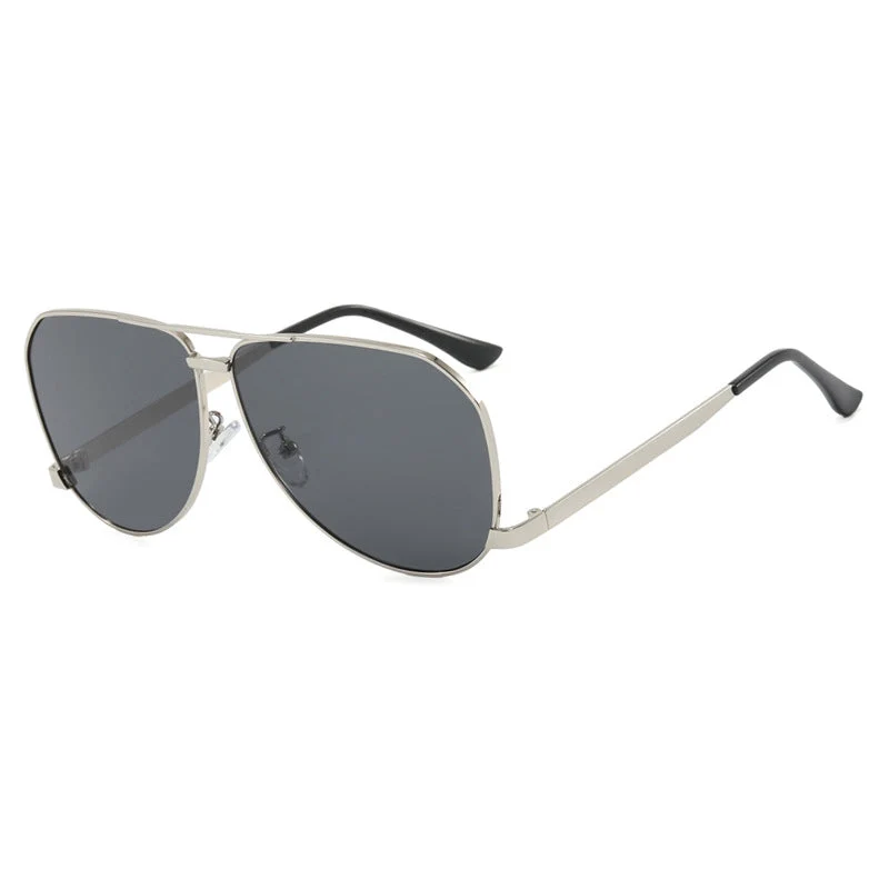 Dame fly solbriller med moderne metallramme og polariserte linser Luvikno