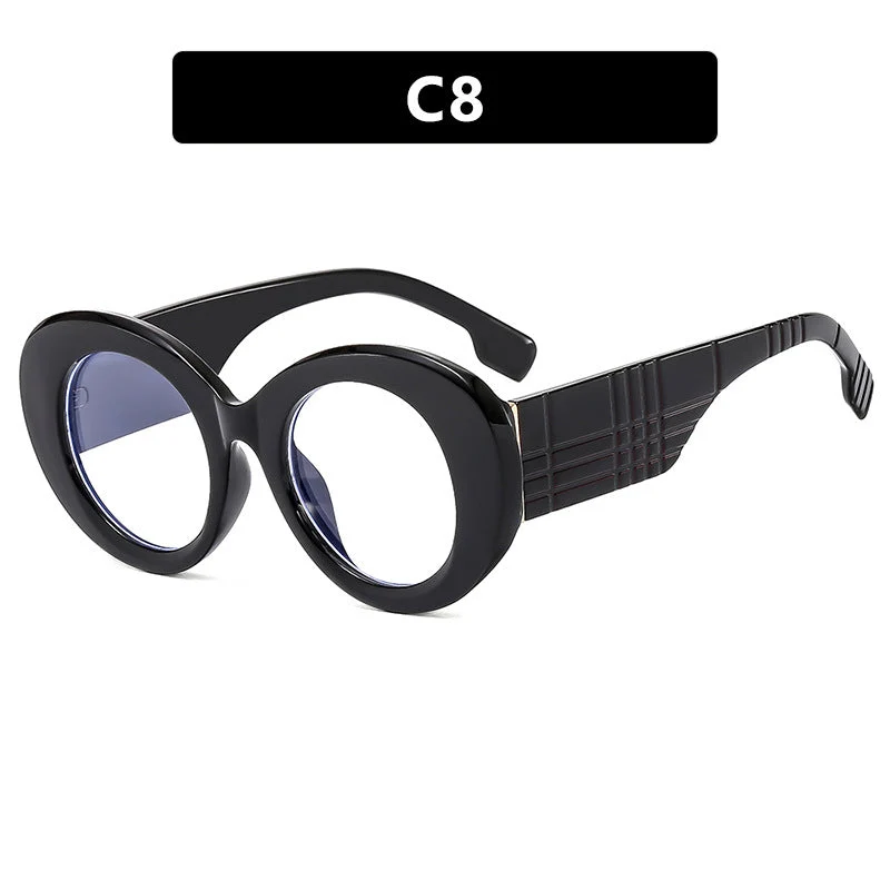 Dame ekstravagant solbrille med kreativ ramdesign og beskyttende UV-filter Luvikno