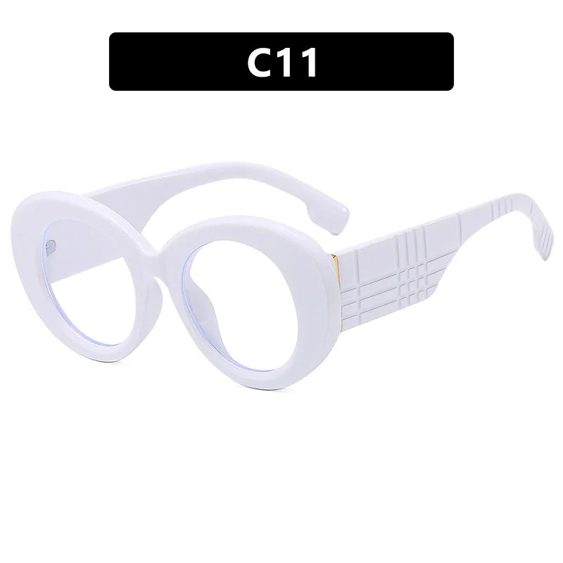 Dame ekstravagant solbrille med kreativ ramdesign og beskyttende UV-filter Luvikno