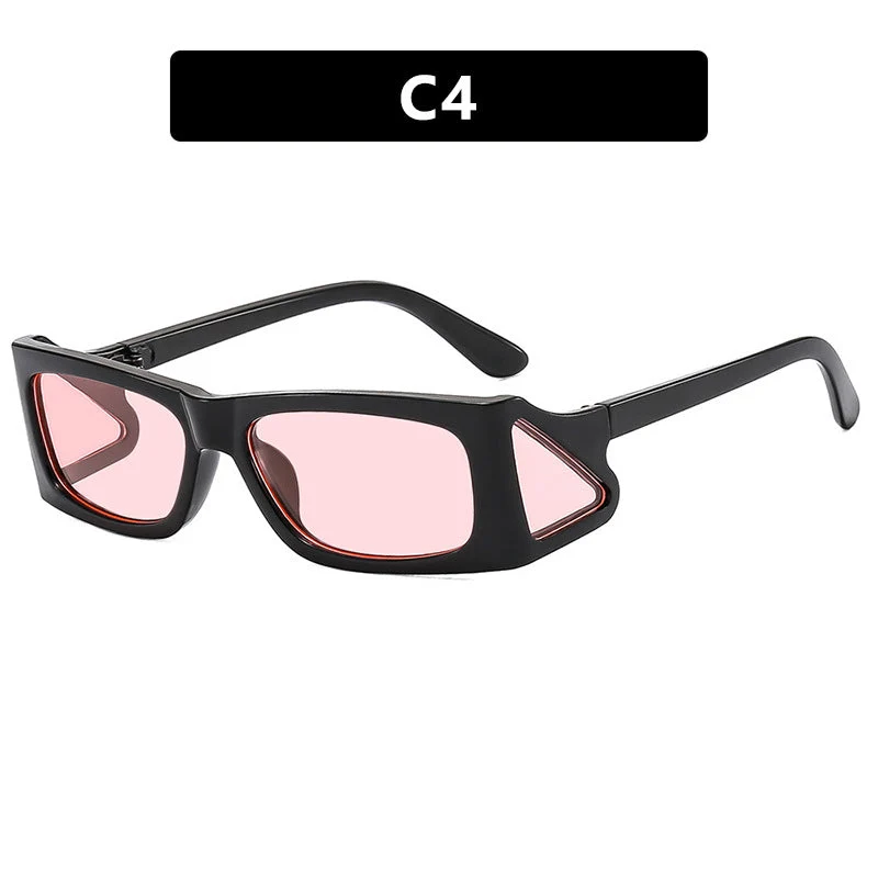 Damer ekstravagante solbrille i geometrisk design Luvikno