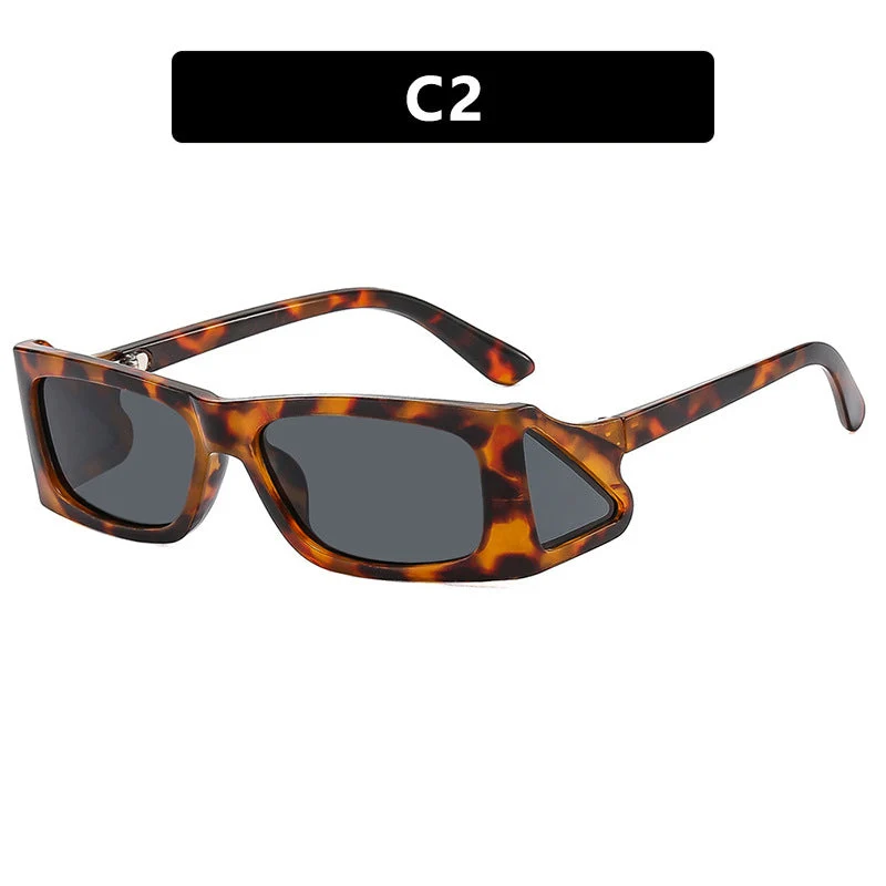 Damer ekstravagante solbrille i geometrisk design Luvikno