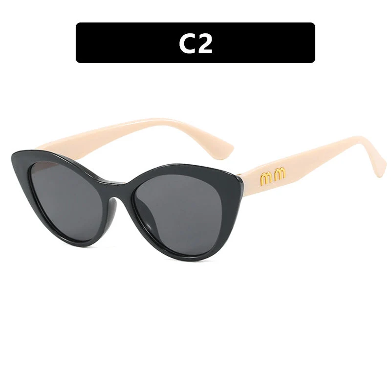 Damer eksentriske Cat-Eye solbriller med beskyttende UV-filter Luvikno