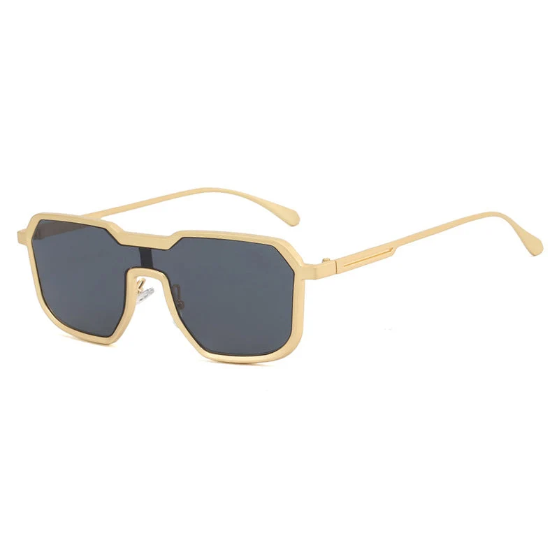 Dame ekstravagant geometrisk solbrille med beskyttende UV-filter Luvikno