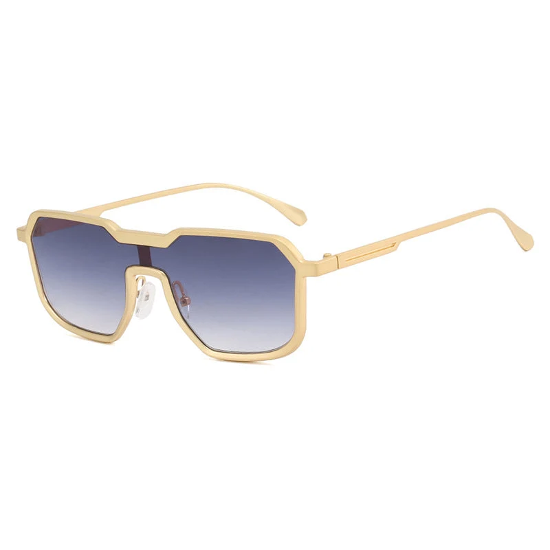 Dame ekstravagant geometrisk solbrille med beskyttende UV-filter Luvikno