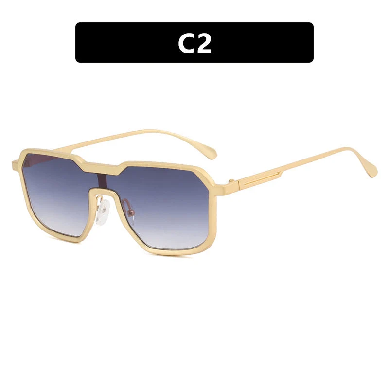 Dame ekstravagant geometrisk solbrille med beskyttende UV-filter Luvikno