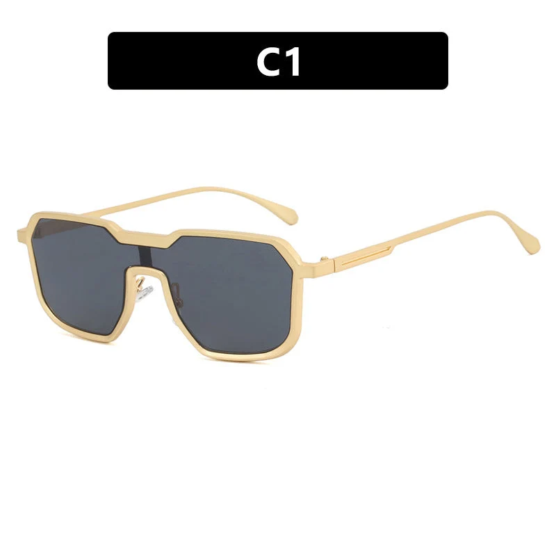 Dame ekstravagant geometrisk solbrille med beskyttende UV-filter Luvikno