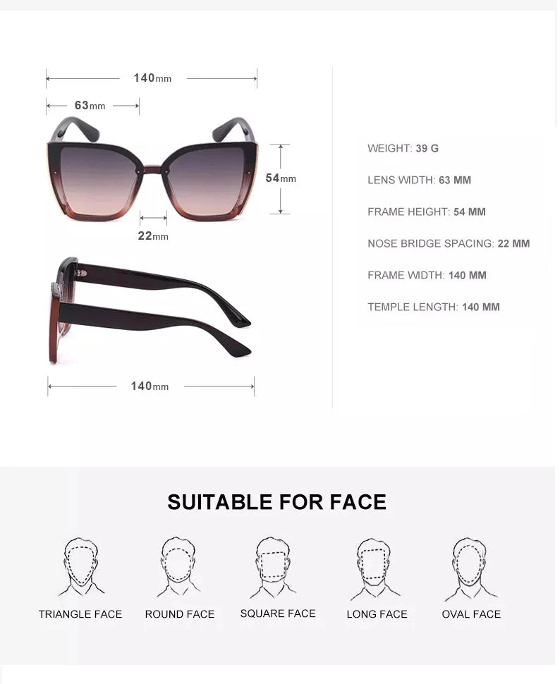 Billie Retro Solbriller | Firkantet & Trendy | Luvikno