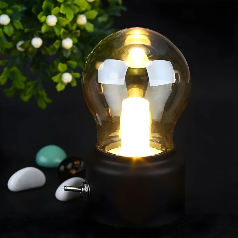Bærbar Retro Bordlampe - LumiRetro | Luvikno