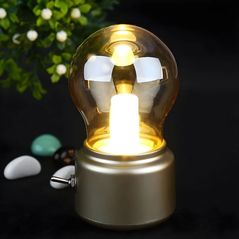 Bærbar Retro Bordlampe - LumiRetro | Luvikno