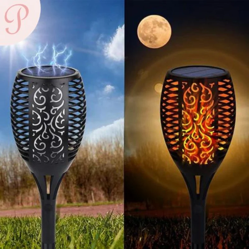 Hagefakkel LED-belysning - SolarFlame | Luvikno