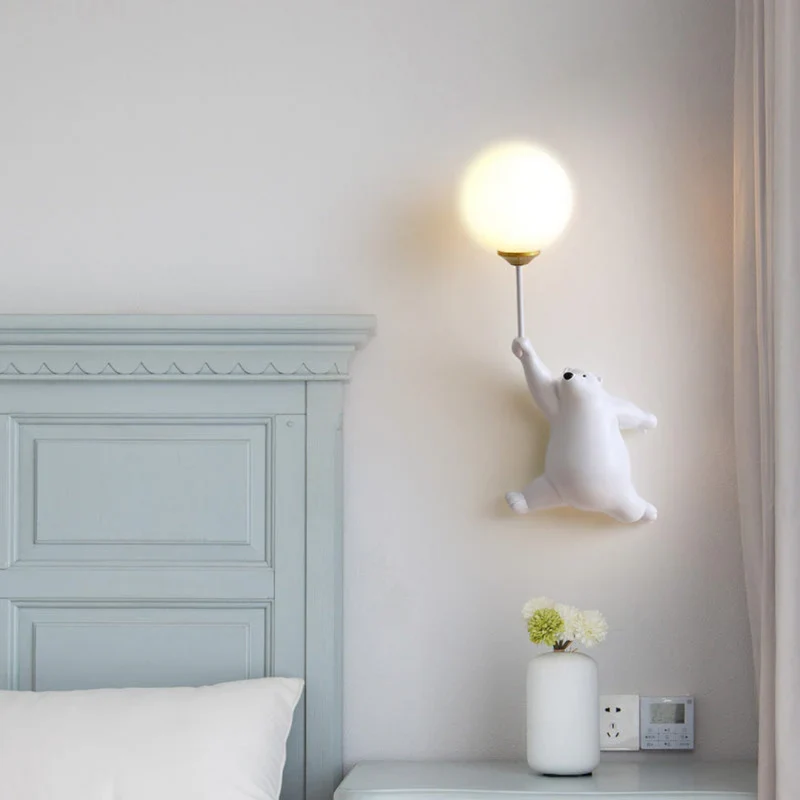 Designer Bear LED Vegglampe - TeddyGlow | Luvikno