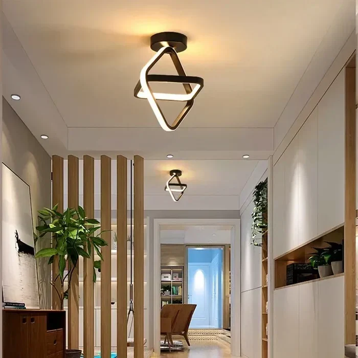 Moderne LED Taklampe med Dobbeltring Design - Twilight Rings | Luvikno