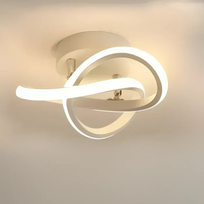 Moderne LED Taklampe med Dobbeltring Design - Twilight Rings | Luvikno