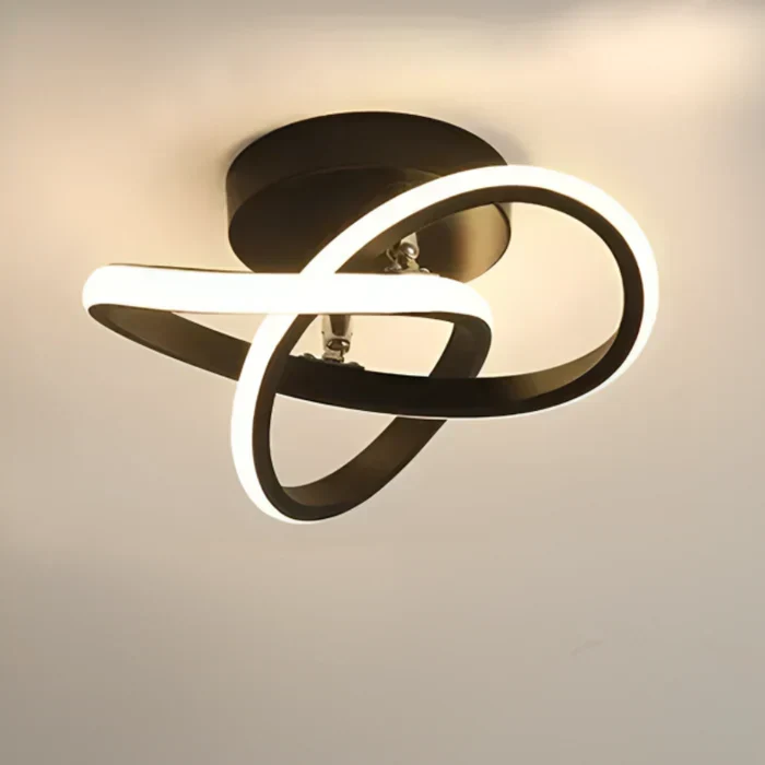 Moderne LED Taklampe med Dobbeltring Design - Twilight Rings | Luvikno