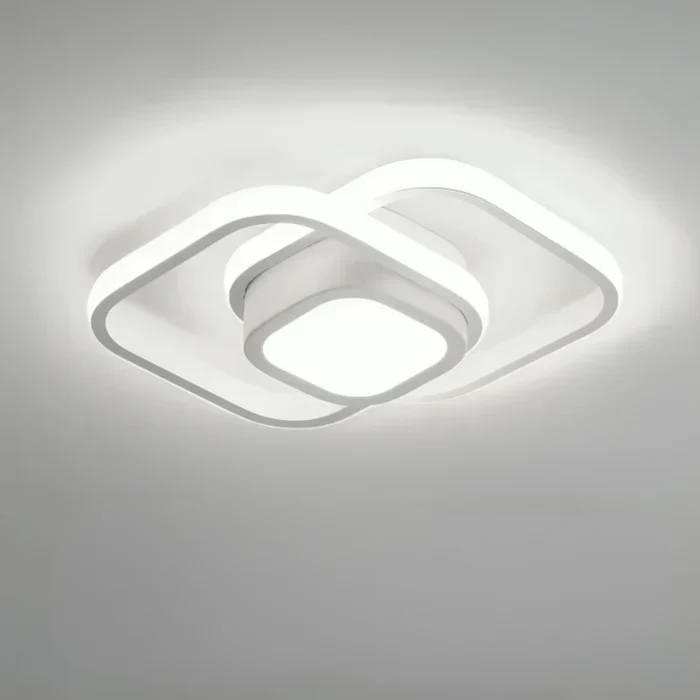 Moderne LED Taklampe med Dobbeltring Design - Twilight Rings | Luvikno