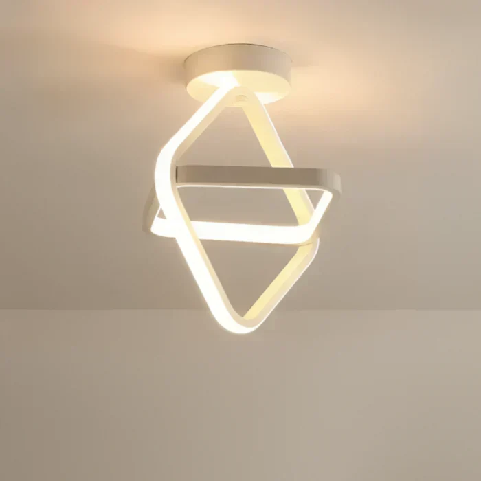 Moderne LED Taklampe med Dobbeltring Design - Twilight Rings | Luvikno